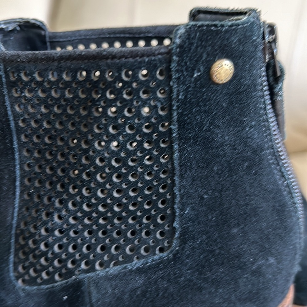 Cole Haan Black Suede Booties - Picture 6 of 10